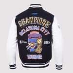 NBA Oklahoma City Thunder 2025 Finals Rib Wool Varsity Jacket