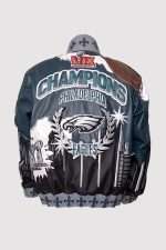 Philadelphia Eagles Super Bowl Champions Leather Jacket - Image 4